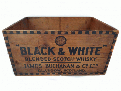 Black & White Whisky Crate